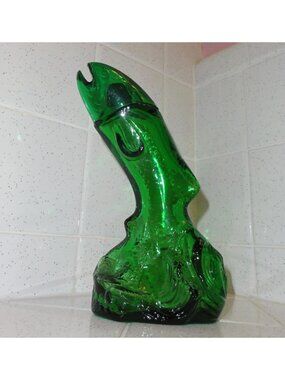 Vintage Avon Rainbow Trout Aftershave Bottle Empty fish mcm decorative glass